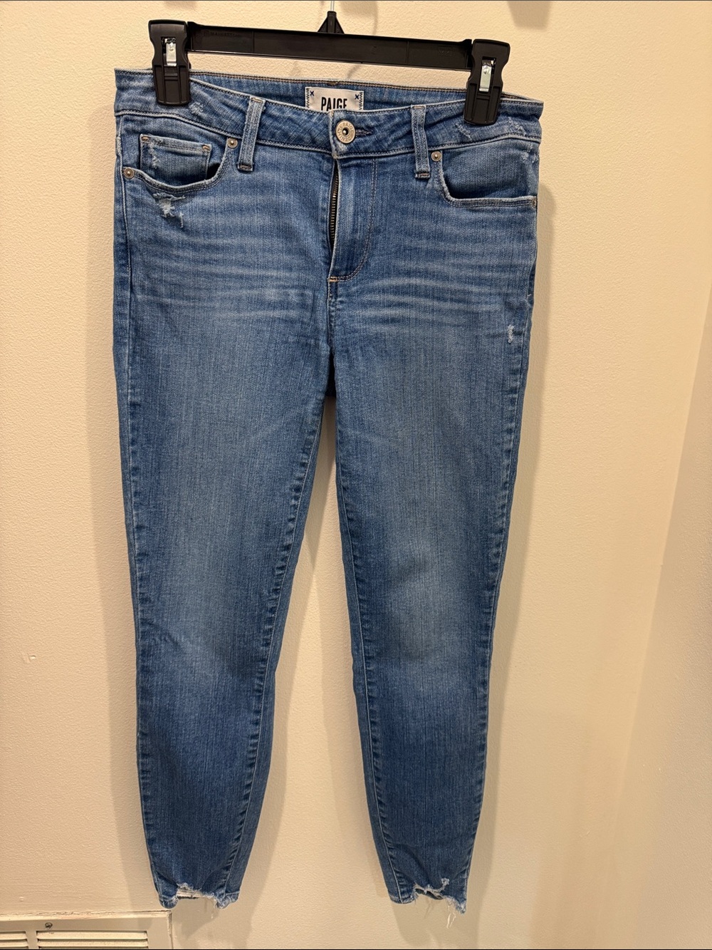 PAIGE Light Blue High-Rise Skinny Jeans